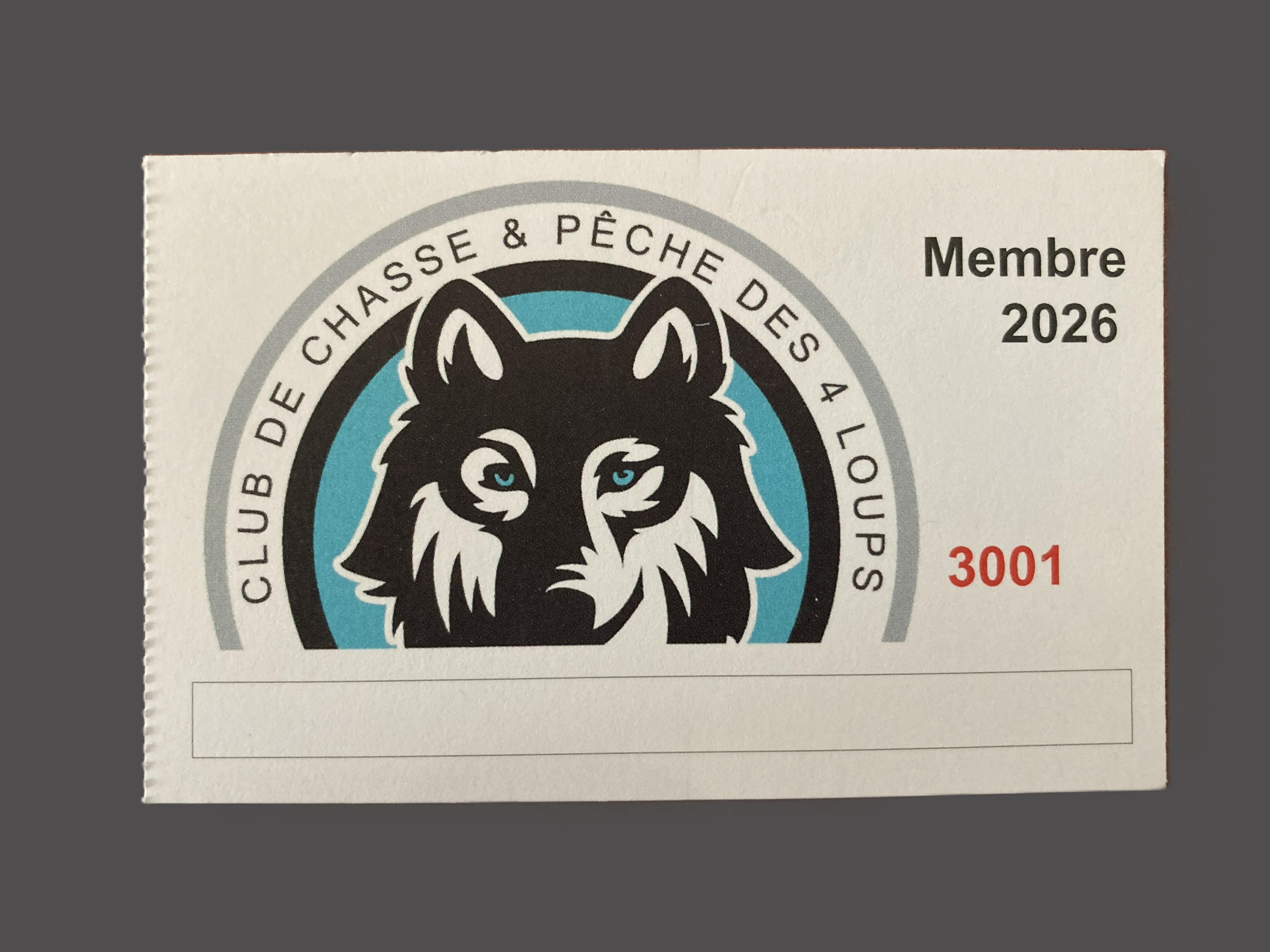 Carte de membre 2026